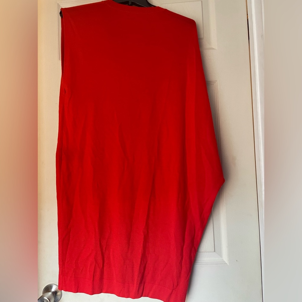 Balenciaga Sweater Dress Virgin Wool Valentine Red Mini - Picture 8 of 16